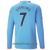 Manchester City Sterling 7 Hjemme 22-23 - Herre Langermet Fotballdrakt